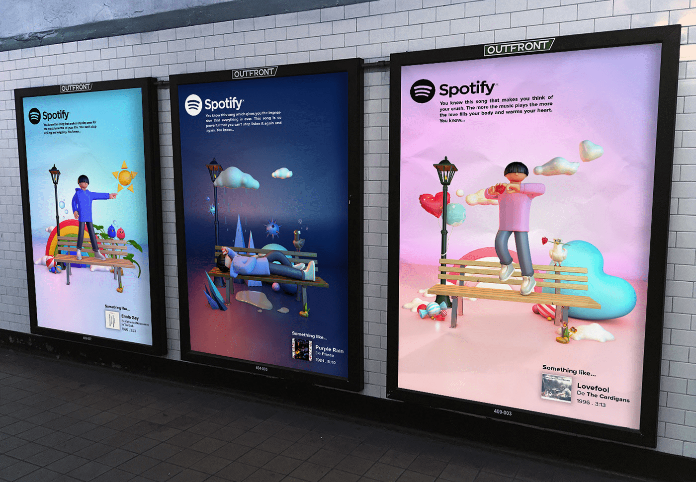 Spotify Ad Campaign – Don't Stop feeling it ! by Louise Bréard